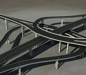 Víceúrovňový Roads 3D model