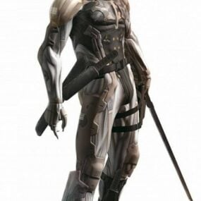 3D model herní postavy Raiden