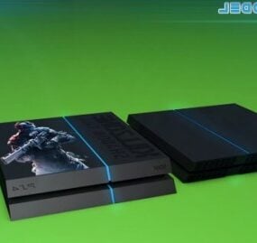 Sony Ps4 Console 3d model