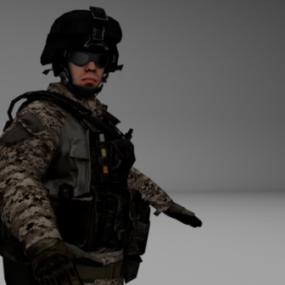 Bf3 Soldier Character 3d model