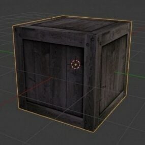 Crate Box τρισδιάστατο μοντέλο