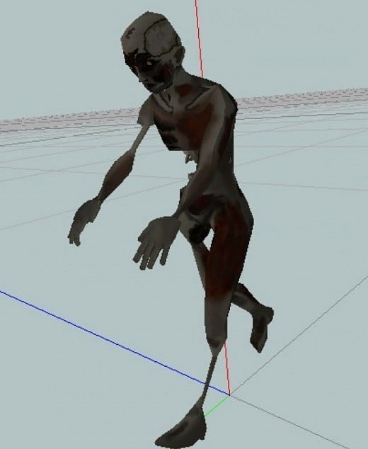 Zombie Animated Rig Free 3d Model Fbx Obj Open3dmodel