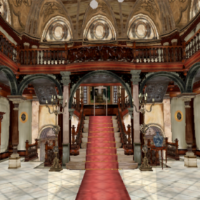 Spencer Mansion Hall 3d-modell