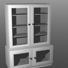 Glass Drawer Office Furniture 3d model