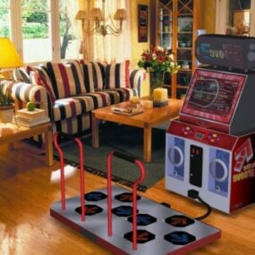 आर्केड स्टैंडअप डांस मशीन गेम 3डी मॉडल