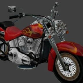 Harley Davidson Motorlu 3d modeli
