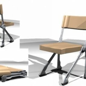 Rigged صندلی تاشو مدل سه بعدی