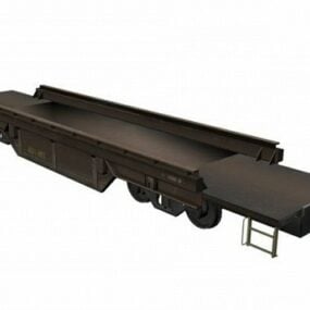 Tåg Flatcar 3d-modell