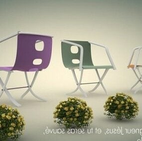 صندلی رستوران مدرن مدل سه بعدی
