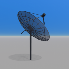 Modelo 3d de antena de satélite