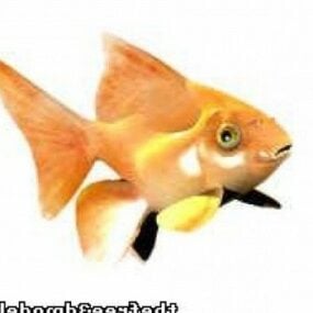 Золота рибка тварина 3d модель