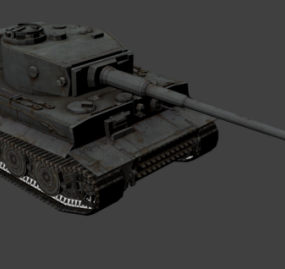 Modello 3d del carro armato Tiger I