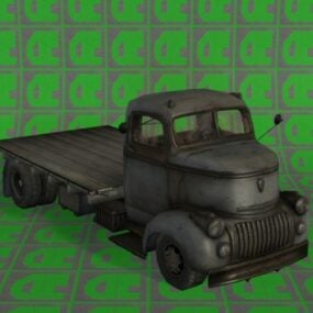 نموذج سيارة الشاحنة القديمة ثلاثي الأبعاد
