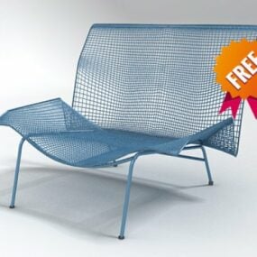 مدل سه بعدی صندلی راحتی مدرن سیم فلزی