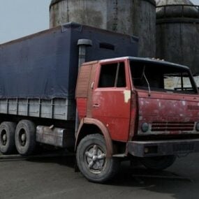 3d модель вантажівки Камаз