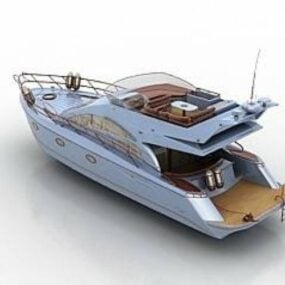 Luksusowy model łodzi 3D