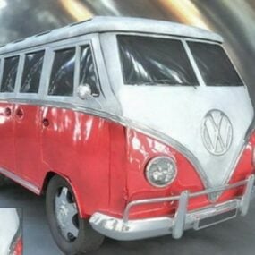 Modello 3d dell'autobus Volkswagen