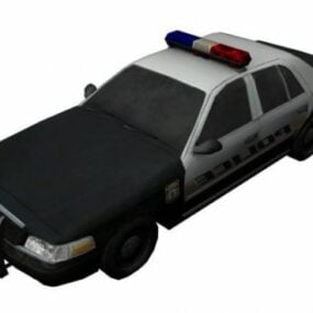 Poliisiauto 3d-malli