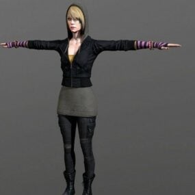 Annie personaje modelo 3d