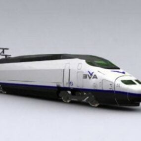 Tren Maglev de alta velocidad modelo 3d