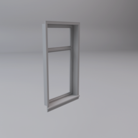 Fenster-Alurahmen 3D-Modell