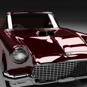 Ford Thunderbird Araba 3D modeli