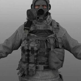 3D model ruského vojáka