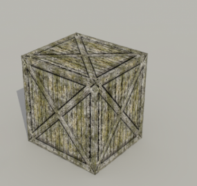 Old Crate Box 3d model