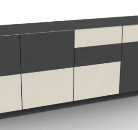 Sideboard Wohnzimmer 3D-Modell