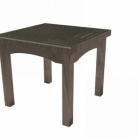 میز میله چوبی مدل سه بعدی
