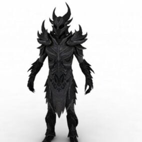 Daedric Armor karakter 3D-model