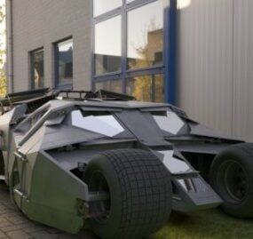 Modello 3d del veicolo bicchiere della Batmobile