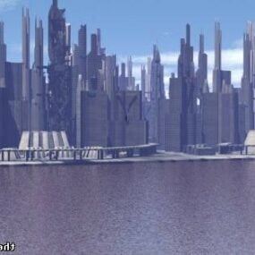 Fantasy City 3d model