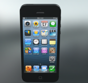 קונספט חדש של אייפון 5 דגם תלת מימד