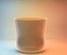 Porcelain Glass Cup 3d model