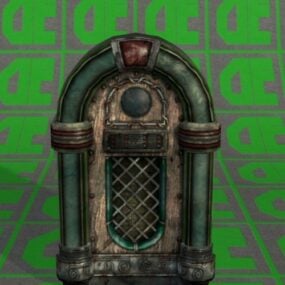 3д модель музыкального автомата Fallout