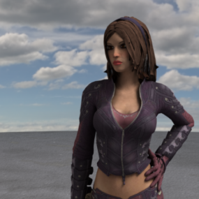 탈리아 여성 캐릭터 3d 모델
