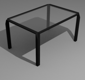 Lowpoly 3д модель стильного письменного стола