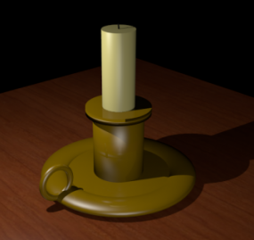 Klassinen kynttilänjalka 3d malli