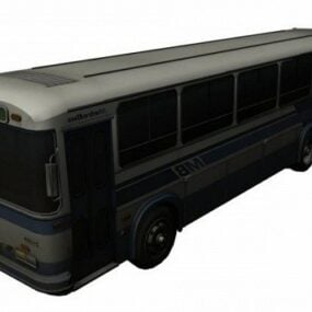 오래 된 버스 3d 모델