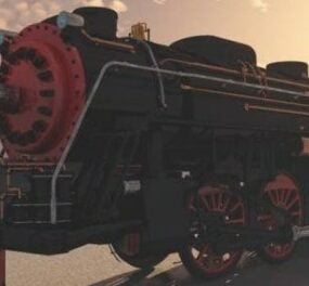 3D-Modell einer Lokomotive