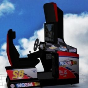 Modello 3d della macchina da gioco arcade Nascar Sitdown