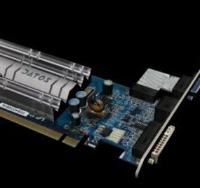 Nvidia 8400gs Vga Card 3d-modell