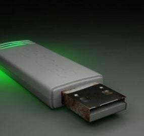 3д модель USB-флэш-накопителя Kingston