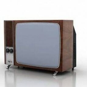 Starý TV analogový 3D model
