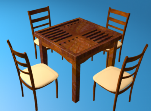 Wooden Table Chairs