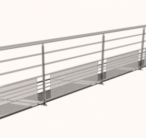 Steel Handrail 3d model