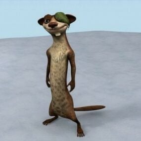 Ice Age Buck Character 3d model