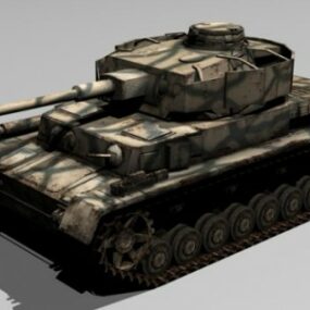 نموذج دبابة بانزر ثلاثي الأبعاد