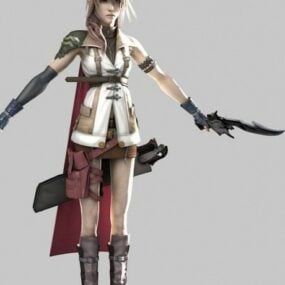 3d модель персонажа Final Fantasy